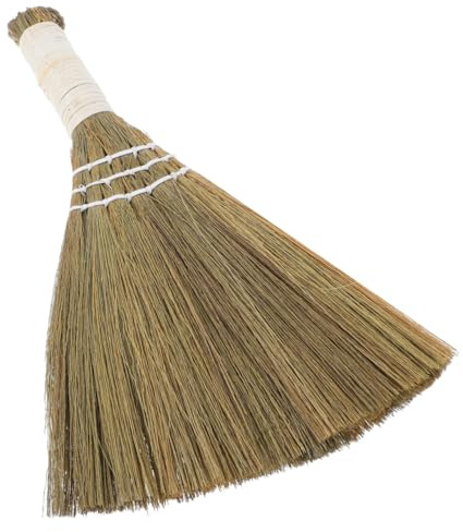 BESTYASH Pequeña Escoba de Mano de Paja Natural Hecha a Mano para Escoba de Mesa, versátil, Apta para el hogar y los niños