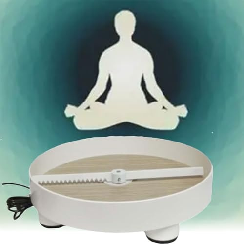 Electric Meditation Sand Tray, Garden Zen Self Rotating Sandscrape Tray, Speed 3 Turns/min, 11.8inch Sand Tray, Office Decorative Sandscape, With Padded Feet, for Mindfulness, Relieve Stress & Anxiety