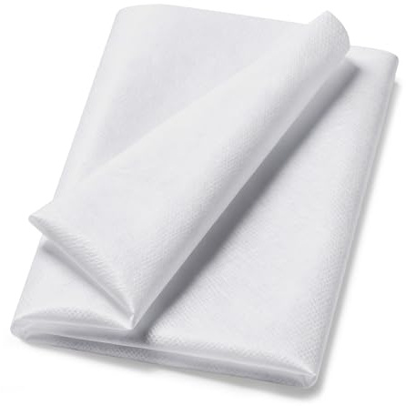3 Meters Interfacing for Sewing Iron on, Iron on Interfacing 50g/m² White | 100 * 300 cm - Medium Weight Fusible Non Woven Fabric Stabilizer for Quilting, Crafting, Dress Making, Garment Repairs