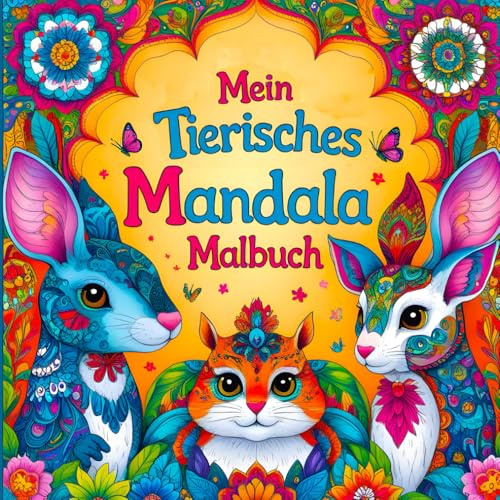 Mein tierisches Mandala Malbuch: 30 Tiermandalas für Kinder ab 6 Jahren, Kreativität fördern mit dem Mandala Malbuch für Kinder