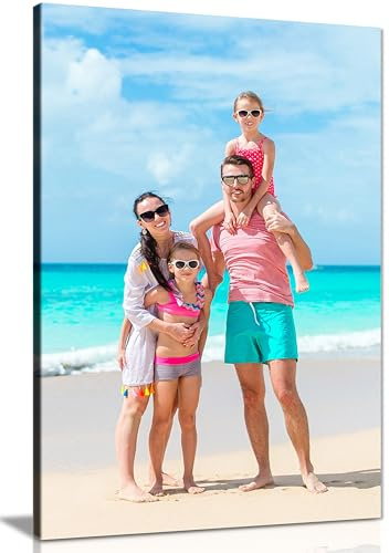 Personalised Photo Collage Canvas Print, Framed, Ready to Hang Wall Art | Panther Print Custom Canvas Prints from Photos, Personalised Photo Gifts for Birthday, Gallery Wrapped, Pictures for Wall