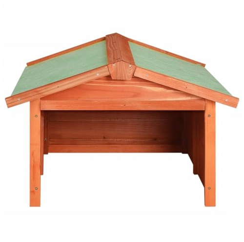 Generic Mähroboter Garage, Tannenholz Massiv, Rasenmäher Überdachung, Holzgarage Rasenroboter, Mährobotergarage (Braun 72x87x50cm) (Braun)