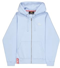 Alpha Industries Herren Basic Zip Sl Kapuzenpullover (1er Pack)