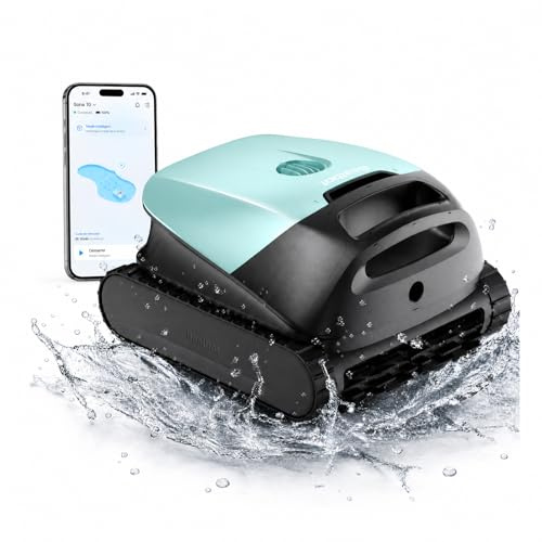 Beatbot Sora 10 Robot Piscine sans Fil,25700 LPH,Capacité du Filtre 5L | Fond/parois/ligne d'eau/plages immergées,Puissance d'asp,Stationnement intelligent à la ligne d'eau,300 min