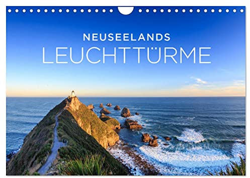 Neuseelands Leuchttürme (Wandkalender 2026 DIN A4 quer), CALVENDO Monatskalender: Die schönsten Leuchttürme entlang der neuseeländischen Küste. (CALVENDO Natur)