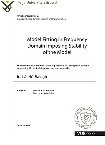 Model Fitting in Frequency Domain Imposing Stability of the Model