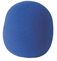 On Stage MUS 58WS BU Foam Ball-Type Mic Windscreen, Blue