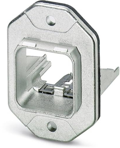 PHOENIX CONTACT VS-PPC-F1-RJ45-MNNA-1R-F RJ45 Anbaurahmen für Push-Pull Verriegelung mit Freenet-System, Metall, Rechteckigen Montageausschnitt mit Dichtung ohne Befestigungsschrauben, IP67