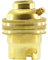 Legrand - Douille pour ampoule B22 - avec bague - sortie de câble droite - laiton