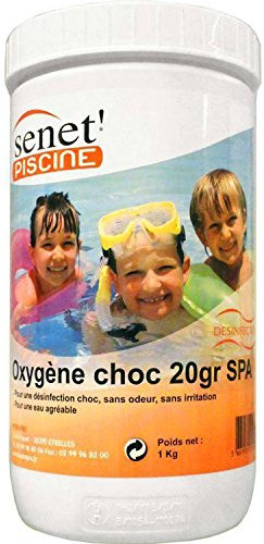 senet' piscine Oxygène Actif pour Spa 1 Kg - Antibactérien, Virus et Champignon