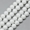 Naturstein Jade Perlen Halbedelstein 6mm OPAK Weißer RUND 50Stk Edelstein Jede Beads Perle Zum Fädeln für DIY Kette Basteln G224