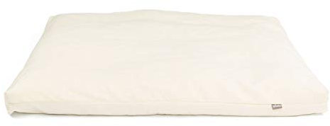 Bodhi Meditationsmatte ZABUTON | ECO Serie | Klassische Yoga Matte mit abnehmbarem Bezug aus 100% Bio-Baumwolle | Meditationsunterlage mit Reißverschluss | 80 x 80 x 5 cm | Natur
