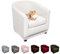 Lydevo Sesselhussen Clubsessel Stretch Sesselschoner Sesselbezug Tub Chair Cover Couchbezug Elastisch Anti-Rutsch Club Sesselüberwürfe Husse für Loungesessel,Weiß
