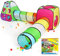 STLOVe® Carpa Niños, 4 in 1 Túnel, Juego Piscina De Bola, Emergente Tienda De Juegos, Niña Personalizado Juguete Cumpleaño, Bebé Tienda Campaña, Certificado por EN71, Infantil Bolsa Regalo（Sin Pelota