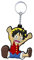 Aurabeam ONE Piece, Monkey D. Ruffy (Luffy) Schlüsselanhänger aus Gummi, Japanisches Anime & Manga, Accessoires Geschenk Figur, Schlüsselring