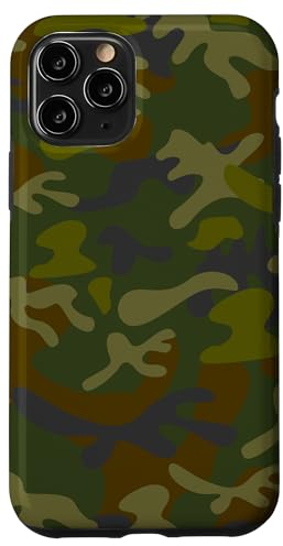 Hülle für iPhone 11 Pro Camouflage Camo Grün Braun Khaki Olive