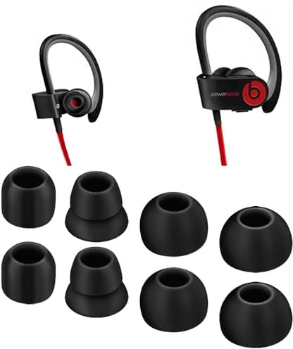 Replacement Eartips for dre Powerbeats 2 Powerbeats 3 Wireless Beats by dre Headphones Silicone Earbuds Eartips Buds Set