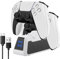 JIZZU Station de Charge pour Manette PS5, Chargeur Manette avec Indicateur LED et Câble USB-C, 2H Rapide Chargeurs, PS5 Stations de Charge Double Accessoire