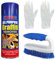 Graffiti and Paint Remover Set - Bundle Includes Rapide Graffiti Remover Spray, Stiff Bristle Scrubbing Brush and Pair of Gloves