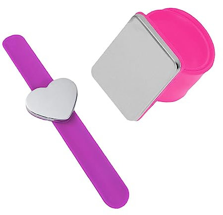 BELLIFFY Magnetisches Näharmband aus Silikon, 2 Stück, für Salon