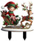 zwxqe Gartenstecker Weihnachtsdekorationen, Outdoor 2D Acryl Gartenstecker Weihnachten Rasenfiguren Verzierte Weihnachten Gartenfiguren Weihnachten Dekorationen Weihnachten Terrasse