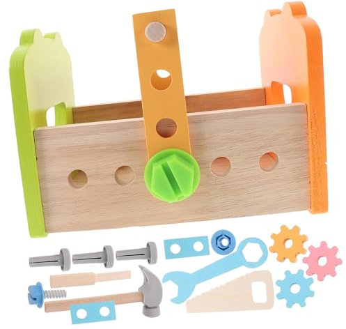 KICHOUSE Werkzeug Kinder Laubsäge Set Für Kinder Werkzeugkoffer Für 1 Set Mit Vielseitigen Werkzeugen Für Kreative Spielideen Lernspielzeug Für Jungen Und Ädchen Ideales Pädagogisches Ab 3 Jahren