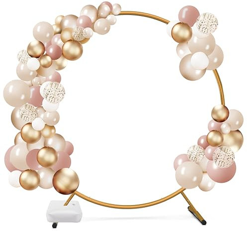 Metall Ballonbogen Ständer,2M luftballon ständer Kit mit Wasser füllbar Basis,ballonbogen gestell für Party, Traubogen Hochzeit, Geburtstag Dekoration