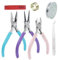 3 pinze per gioielli, set di pinze per gioielli, utensili per la creazione di gioielli con pinza per catena, tagliafili per la creazione di gioielli