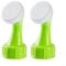 PP Plastic Bottle Cap Sprinkler Nozzles for Garden Watering, Long lasting and Practical, Green Color, Set of 2