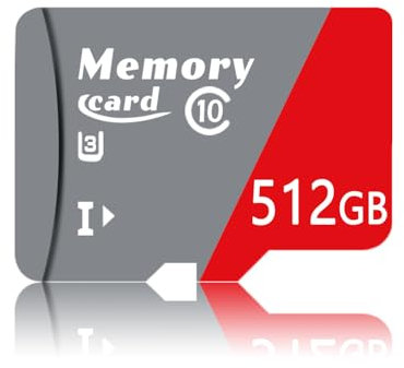 TOMVYTER Carte Micro 512Go + Adaptateur, Carte TF Haute Vitesse pour Smartphones, Drones, caméras d’Action, V30, U3, A2, 4K UHD, UHS-I, Jusqu’à 100MB/ S -ZB512Go