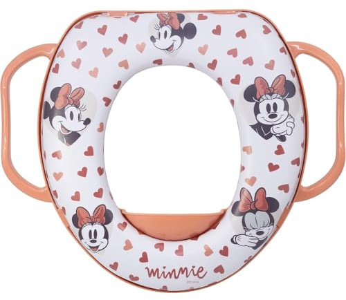 Riduttore WC Minnie Disney per Bambini con Manici Seduta Ergonomica Universale 35x30 cm Adattatore Water Comodo e Sicuro Facile da Pulire dai 10 Mesi