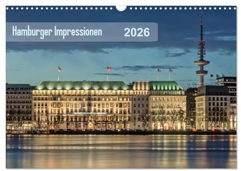 Hamburger Impressionen 2026 (Wandkalender 2026 DIN A3 quer), CALVENDO Monatskalender: Impressionen aus Hamburg (CALVENDO Orte)