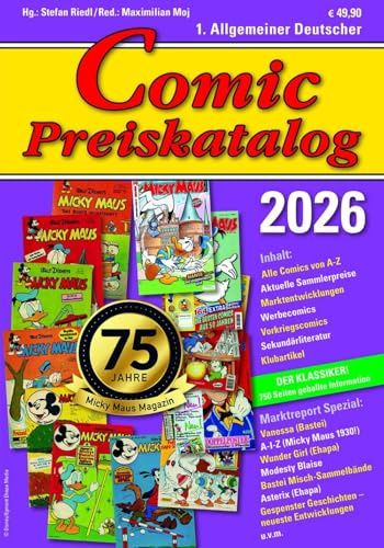 1. Allgemeiner Deutscher Comic Preiskatalog: 2026 (1. Allgemeiner Comic Preiskatalog)