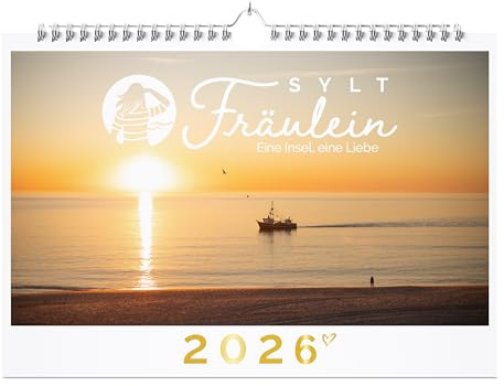 Sylt Fräulein - Kalender 2026 - Premium Qualität Format: 59,4 x 42,0 cm Monatskalender: Wandkalender mit den schönsten Syltbildern für dein Zuhause