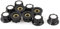 Sourcingmap 10 Pcs Black Silver Tone 16mm Top Rotary Knobs for 6mm Dia. Shaft Potentiometer