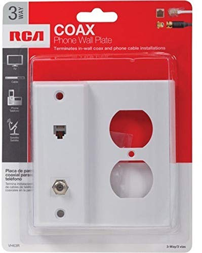 RCA vh63r teléfono/Cable/AC placa de pared – blanco by RCA