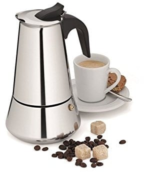 kela 10601 Espressokanne, 6 Tassen, 350 ml, Induktionsgeeignet, 18/10 Edelstahl, Bari