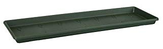 Elho Green Basics Balconnière Soucoupe 60 - Soucoupe pour Balcon & Extérieur - Ø 56.8 x H 2.5 cm - Vert/Leaf Green
