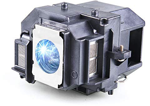 Huaute V13h010l58 / Elplp58 Sostituzione della lampada del proiettore con alloggiamento per Epson EX3200 EX5200 EX7200 PowerLite 1220 1260 S9 X9 S10 + VS200 EB-S10 EB-S9 EB-W9 EB-X10 EB-X9 EB-X92