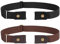 Ceinture sans boucle pour homme - Ceinture élastique invisible extensible et réglable - Sans boucle - Largeur 3,51 cm - Pour pantalon en jean, B-noir + café, Für Hosengröße Size 70-120cm