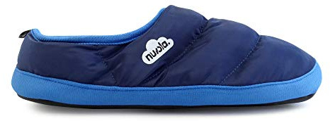 NUVOLA. Hausschuhe Herren Damen Rutschfester Sohle warm gepolstert bequem dunkelblau 40/41 EU