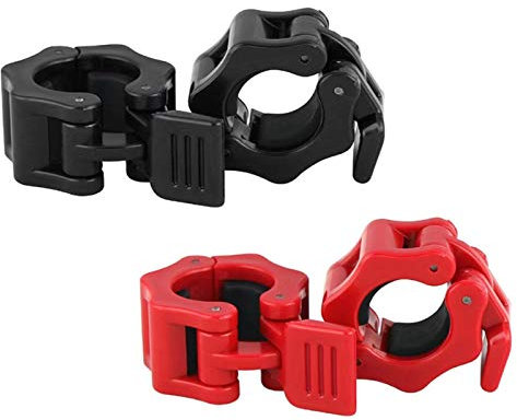 4pcs Barbell Clamps Collar, 1 Inch Non-Slip Weight Clamp Quick Release Lock Collar Clamp Locking Plates Clips for Weightlifting Cross Fitness Strength Training,Fitness Strength Training,Bodybuilding
