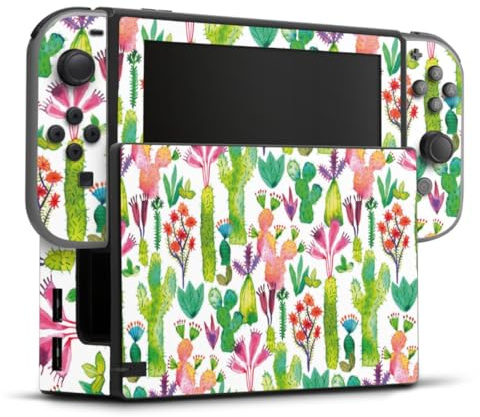 DeinDesign Autocollant Compatible avec Nintendo Switch Sticker Film Autocollant Cactus Motifs Aquarelle