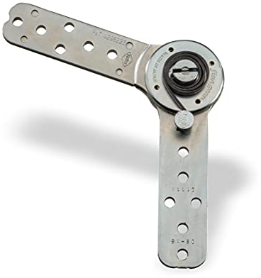Rastgelenk Möbel-Beschlag IS-250-SS45-15-90 | Polstergelenk für Kopfstütze und Armlehne | mit Rückholfeder | universell einsetzbar | 2 Stück