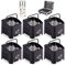 ETEC Professional 6x Akku LED Par Scheinwerfer E412 Wireless DMX Set mit Flightcase und Ladevorrichtung - Uplighting, Disco Licht, DJ Event Licht, kabellos mit Funk Wifi, Party, Dekoration