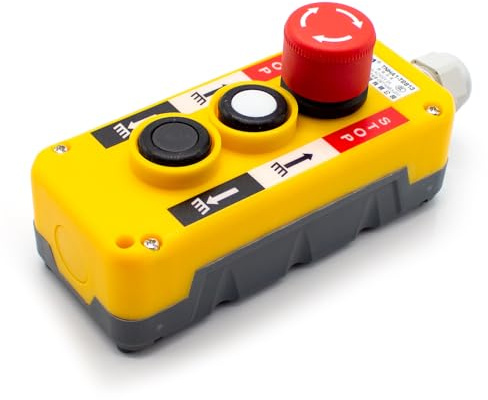 Jieotwice Kran Steuerschalter, Elektrische Hebezeug Fernbedienung, Autolift-Steuertaste, Drahtlose Kran Fernbedienung (Ohne Magnet)