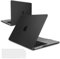 iNeseon Funda Compatible con 2025 2024 2022 MacBook Air 13,6 Pulgadas M4 A3240 / M3 A3113 / M2 A2681, Carcasa Rígida Plástico Delgada + Cubierta Teclado para Macbook Air 13.6, Negro