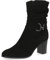 CAPRICE 9-25328-41, Botines de tacón con cordones para Mujer, Negro (Black Suede), 40 EU