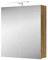 Planetmöbel Armoire de Toilette Salle de Bain avec éclairage Largeur 60 cm | Armoire de Toilette Suspendue avec Miroir | éclairage LED chromé | chêne artizan