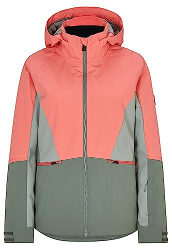 Ziener Damen TAIMI Ski-Jacke/Winter-Jacke | warm, atmungsaktiv, wasserdicht, vibrant peach, 44